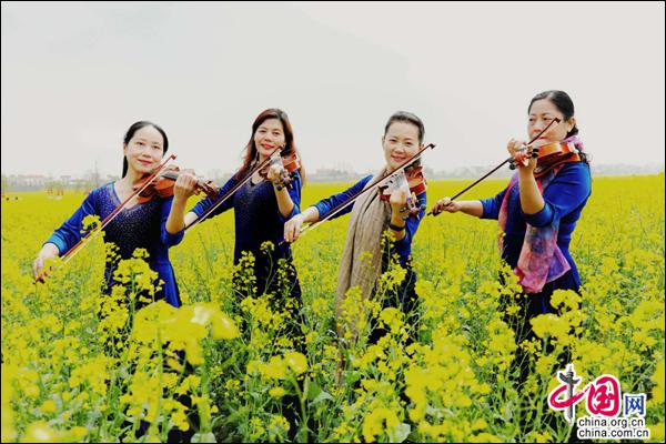 江西九江： 风景小岛花海绽放 魅力棉船无限风光